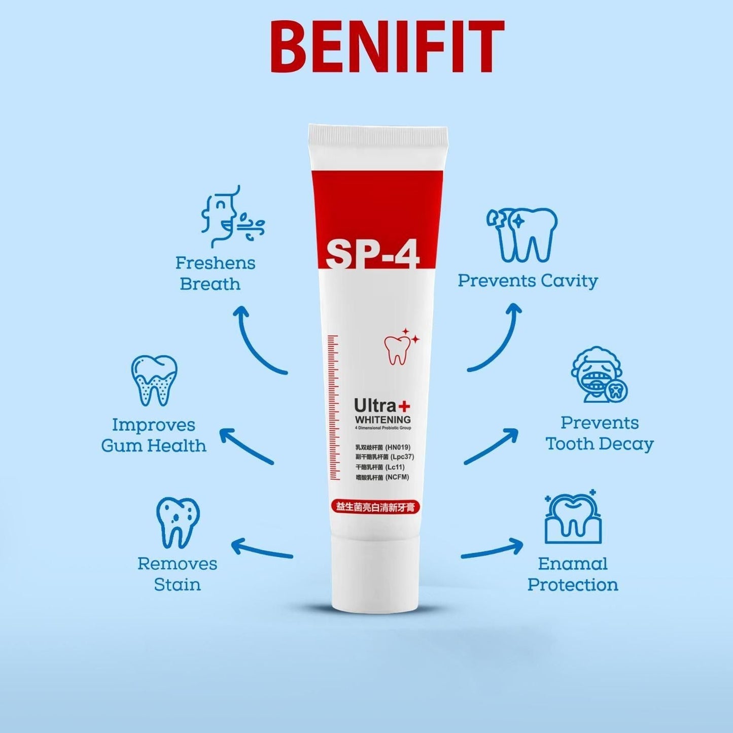 Probiotic Teeth Whitening Toothpaste |đ„SALE FLAT 50% OFFđ„